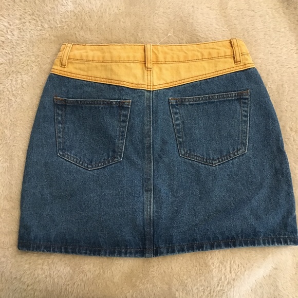 Signature8 two color denim skirt. - Picture 2 of 2